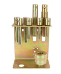 2-20 Ton Hydraulic Shop Press Pin Set With Ram Adapter And Mounting Bracket, Includes 8 Pins, Corrosion Resistant Finish