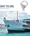 Ultra Strong Marine Tough Stainless Steel Anchor Ring Hooks And Heavy Duty Pad Eye Plates For Boat Rigging Deck Hardware on a ship.