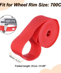 Two Pack 700C Rim Tape 18mm PVC Wheel Rim Strip Liner Inner Tube Protector Guard Anti Scratch Cushion Pad For Road And MTB Rims Fits Standard Rim Widths Durable Lightweight Build