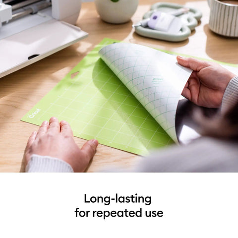 User handling Standard Grip Adhesive Cutting Mat 12x12 Inch Green 3 Pack For Vinyl Patterned Paper Iron On Cardstock