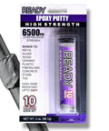 Heavy Duty Premium Epoxy Putty That Sets In 10 Minutes For A Fast Bond 205 F Heat Resistance And 6500 PSI Strength packaging