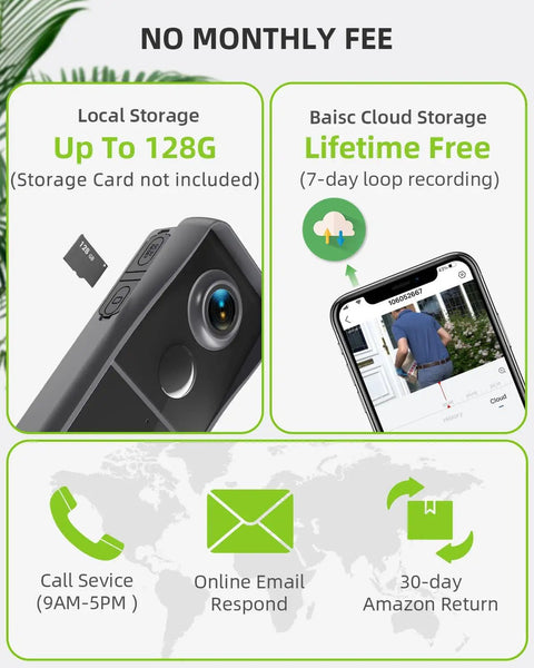 Wireless Doorbell Camera With Chime No Monthly Fees And 1080HD Video Battery Powered Smart Doorbell storage options and customer support