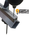 Compact V Drill Guide With Twenty One Drill Sizes For Straight, Accurate Hand Drilling On Flat Surfaces, Corners And Round Parts