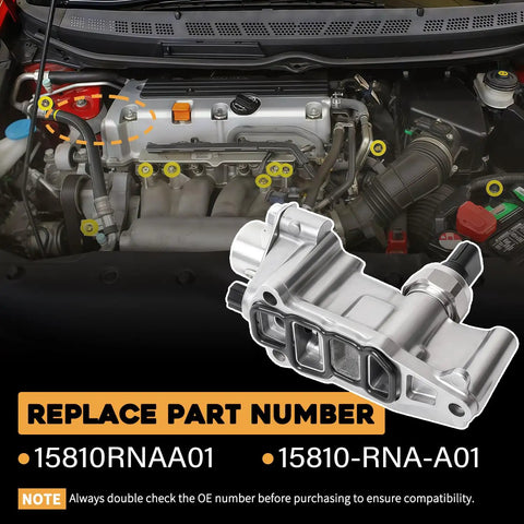 Honda Civic Solenoid Spool Valve Replacement For 2006 2007 2008 2009 2010 2011 Replaces 15810 RNA A01 car engine view