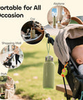 Hit The Road Ready Bottle Warmer For Quick Breast Milk And Formula Heat On The Fly in car, stroller, and airplane settings.