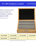 Pro Grade Heavy Duty Parallel Setup Blocks 12 Pack Alloy Steel Gauge Kits For Cnc Milling Router Table Saw Precision Machining Tool Shop Ready Gear Bundle in wooden case.