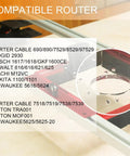 Dust Collection Shroud For Slab Flattening Router Sled With Two And Fifteen Thirty Second Inch Dust Collector Interface Fits Most Routers And Dust Extractors To Cut Down On Dust And Keep Your Shop Clean, showing compatible router list