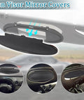 Sun Visor Vanity Mirror Cover Replacement For Porsche 996 997 911 986 987 Boxster Cayman 1996 2010, ABS two-pack shown installed