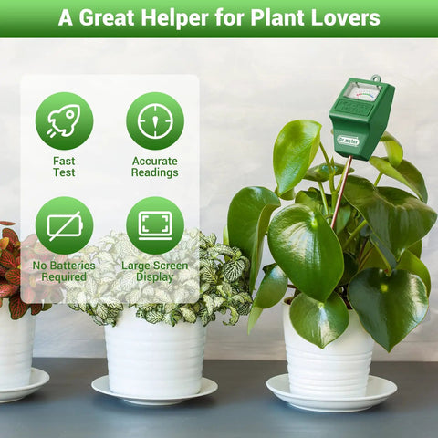 Soil Moisture Meter 2 Pack For Garden Lawn Farm Indoor Outdoor Use Hygrometer Sensor For Houseplants Plant Water Meter