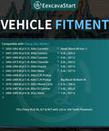 Vehicle fitment list for High Torque Starter For Chevy Small Block 350 Engine 12V 2.2Kw with compatibility details.