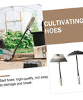 Two Pack Steel Hand Hoe Set For Weeding And Gardening shown with durable design in garden setting