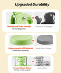Comparison of reinforced handle and ABS material of Easy Peasy DIY Button Maker Kit For Badges And Key Chains, 75mm Plastic Pin Press