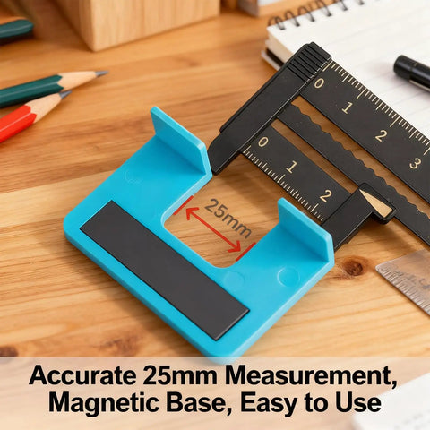 Magnetic Hinge Alignment Jig For Quick No Drill Door And Cabinet Installations With Accurate 2mm Groove Guide For Latch And Door Jamb Cutting Includes 6 Pieces