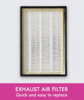 EF 9 Media Vacuum Exhaust Filter For Upright And Canister Vacuums Replacement HEPA Filter White in packaging