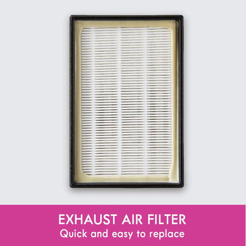 EF 9 Media Vacuum Exhaust Filter For Upright And Canister Vacuums Replacement HEPA Filter White in packaging