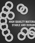 Piutouyar M12 stainless steel flat washers, outer diameter 24mm, inner diameter 12mm, 2.5mm thick, 50 pcs