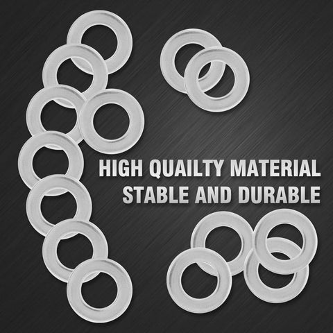 Piutouyar M12 stainless steel flat washers, outer diameter 24mm, inner diameter 12mm, 2.5mm thick, 50 pcs