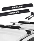Soft Roof Rack Pads With Two 15 Ft Tie Down Straps for Surfboard, SUP Paddleboard, and Snowboard, durable waterproof 600D polyester