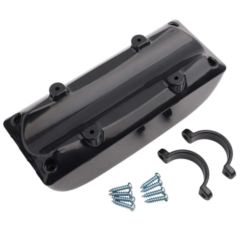 Tough As Nails E Bike Battery Controller Box With Reinforced Plastic And Metal Cover For Electric Mountain Bikes showing protective lid and screws.