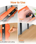 Slick Contour Gauge With Tight Locking Pins And Seamless Interlock Setup For Copying Irregular Shapes Quick Professional Profile Tracker for using steps.