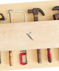 Dang Solid Stainless Steel Indexing Plunger Pin And Spring Loaded Safety Pin For Tough Mechanical Jobs With Straight Up Grip displayed with tools on a wooden table.