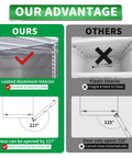 No Sweat Heavy Duty Commercial Reach In Upright Freezer 72 Cubic Feet with aluminum interior advantages over plastic.