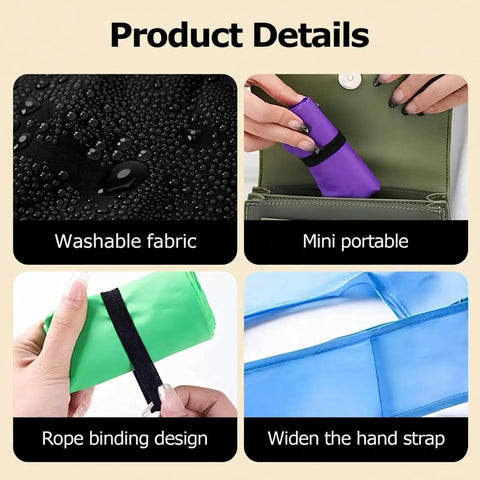 Product details of Ultra Lightweight Foldable Grocery Tote Bags Set Waterproof Reusable Shopping Bags For Groceries Nylon Tote Bags