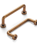 Antique Brass Cabinet Pulls Set For Vintage Farmhouse Kitchen And Wardrobe Hardware With 3 Inch Center To Center Holes
