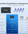 Beefy 1000 Watt Pure Sine Wave Car Power Inverter 12V DC To 120V AC Converter comparison chart and battery management