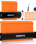 Contour Gauge With Lock Dual Size 5 Inch And 10 Inch Profile Duplicator For Flooring Tile Woodworking Irregular Shapes