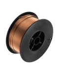 Game Changing Smooth Rolling ER70S6 Mig Welding Wire 0.045 Inch Diameter Two Pound Spool on black spool.