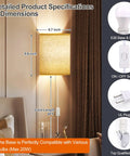 Plug In Wall Sconces Set Of Two With Three Adjustable Color Temperatures And Built In Switch, dimensions and features including height and cord length.