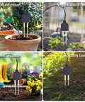 Resistive Soil Moisture Meter Set With Corrosion Resistant Probes in use for different garden settings