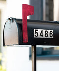 Mailbox Numbers And Letters Stickers For Outdoor Use, Black Vinyl Address Decals on mailbox, 2 X 1 Inches size, easy peel, waterproof.