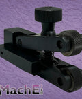 Mini V-Clamp Knurling Tool With Spring Action, 5-20 mm Capacity, Quick Change Tool Post Compatible Lathe Accessory on purple background