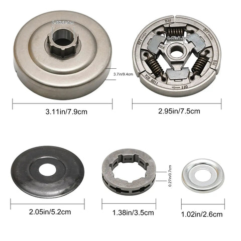 Beefed Up Clutch Drum Rim Sprocket Needle Bearing Kit Replacement for Stihl 044 046 MS440 MS460 MS361 MS362 MS441 MS461 Chainsaw set with parts