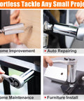 Universal Socket Set For Seven To Nineteen Millimeters And Eleven To Thirty Two Millimeters With A Multi Function Socket Tool And Drill Adapters Three Eighths Inch And One Half Inch used for various home and auto projects.