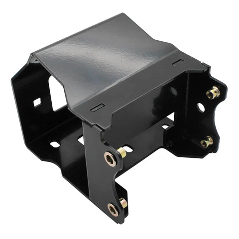 Heavy Duty ATV Winch Mount for Polaris Sportsman with 2000 to 3600 lb capacity, shown in black powder-coated steel.