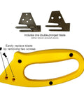 Slick Dual Purpose Flute Cutter For 4Mm Coroplast And Corrugated Plastic Panels with double-pronged blade and easy blade replacement.
