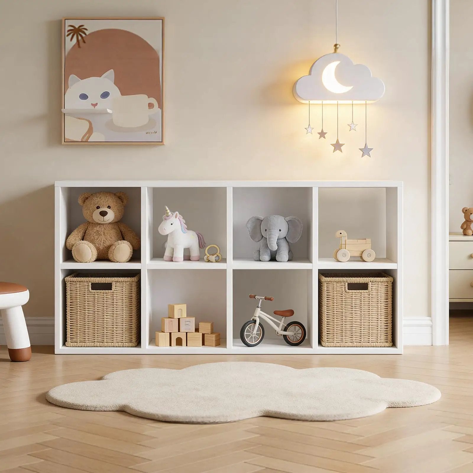 8 Cube Storage Organizer for Living Room & Office ✓