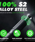 Hella Versatile 46 In 1 Magnetic Ratchet Screwdriver Kit Featuring KickAss Nut Drivers And Detachable Ergonomic Handle With Secure Storage Box for showcasing S2 alloy steel with high torque strength.