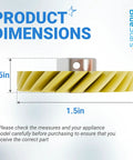 Product dimensions of Upgraded W10112253 Mixer Worm Gear Replacement Part For Whirlpool And KitchenAid Mixers, 0.5 x 1.5 inches