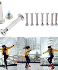 Inline Skates Wheel Mounting Screws And Bolts Kit With 8 Pairs 30mm And 2 Pairs 35mm Plus DIY Installation Tools