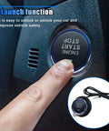 Push Start Button Kit For Most DC12V Cars, One Touch Engine Start Upgrade in use with finger pressing button