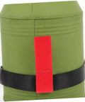 Red Scuba Tank Holder Strap Oxygen Cylinder Carrier for Diving and Snorkeling, side mount accessory on green tank