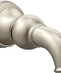 Weymouth Half Inch Slip Fit Tub Spout Non Diverting, Brushed Nickel Finish, 6.75 Inch Length, Corrosion Resistant Metal