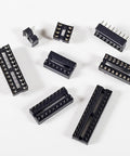 DIP IC Socket Adapter Kit With 6 8 14 16 18 20 24 28 Pin Sockets Solder Type Connector Set for Breadboards and Electronics