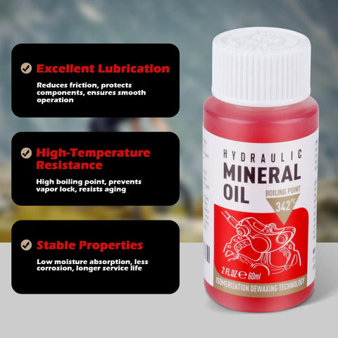 High Performance Mineral Oil Brake Fluid For Hydraulic Disc Brakes 2x60ml Pack Universal Fit For Shimano Tektro TRP And Other Major Systems Ready For Quick Clean Bleeds
