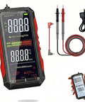 6000 Counts True RMS Digital Multimeter with USB Rechargeable Battery, color screen, probes, and charger