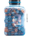 Ultra Large Coin Bank With LCD Counter And 4.2L Capacity, Counts All US Coins And Displays Total Amount, Stores 4000 Plus Coins